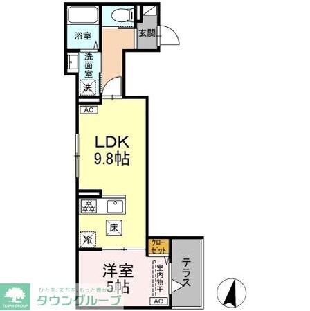 セレスティア大島の物件間取画像